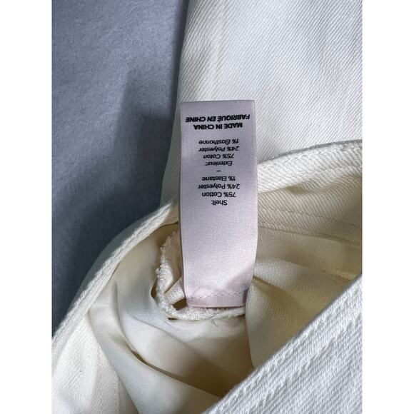 Cinq á Sept Shanis Pant High Waist Flare with Slit  Color Creme Size 10. NWOT - Picture 5 of 12